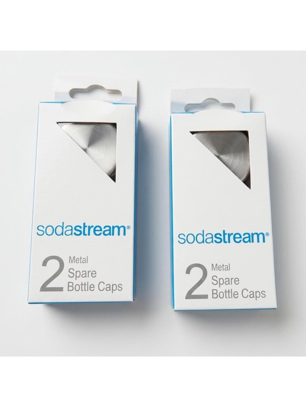 SodaStream 2 Metal Spare Bottle Caps - Pack of 2